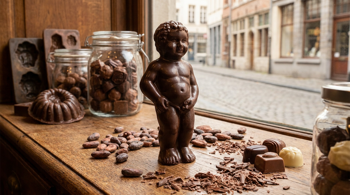 How to choose a Belgian souvenir chocolate: A guide to dark manneken pis treats