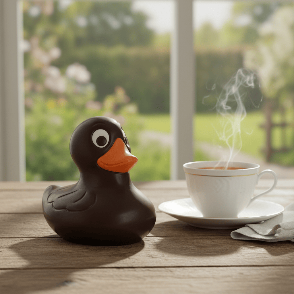 Dark chocolate duck 75g: a Belgian gift treat delight