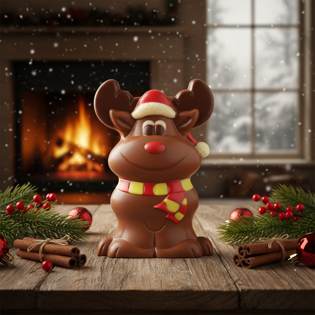 Christmas chocolate lollipops