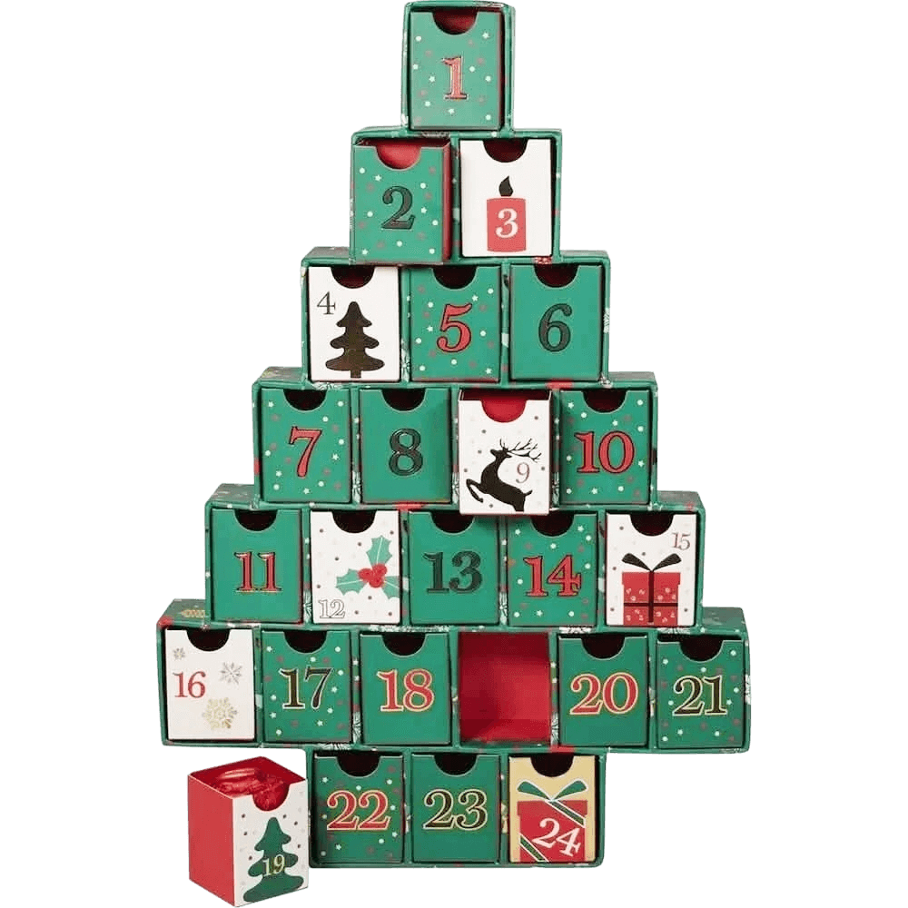 Advent Christmas tree calendar 5407008474799 The Belgian Chocolate Makers
