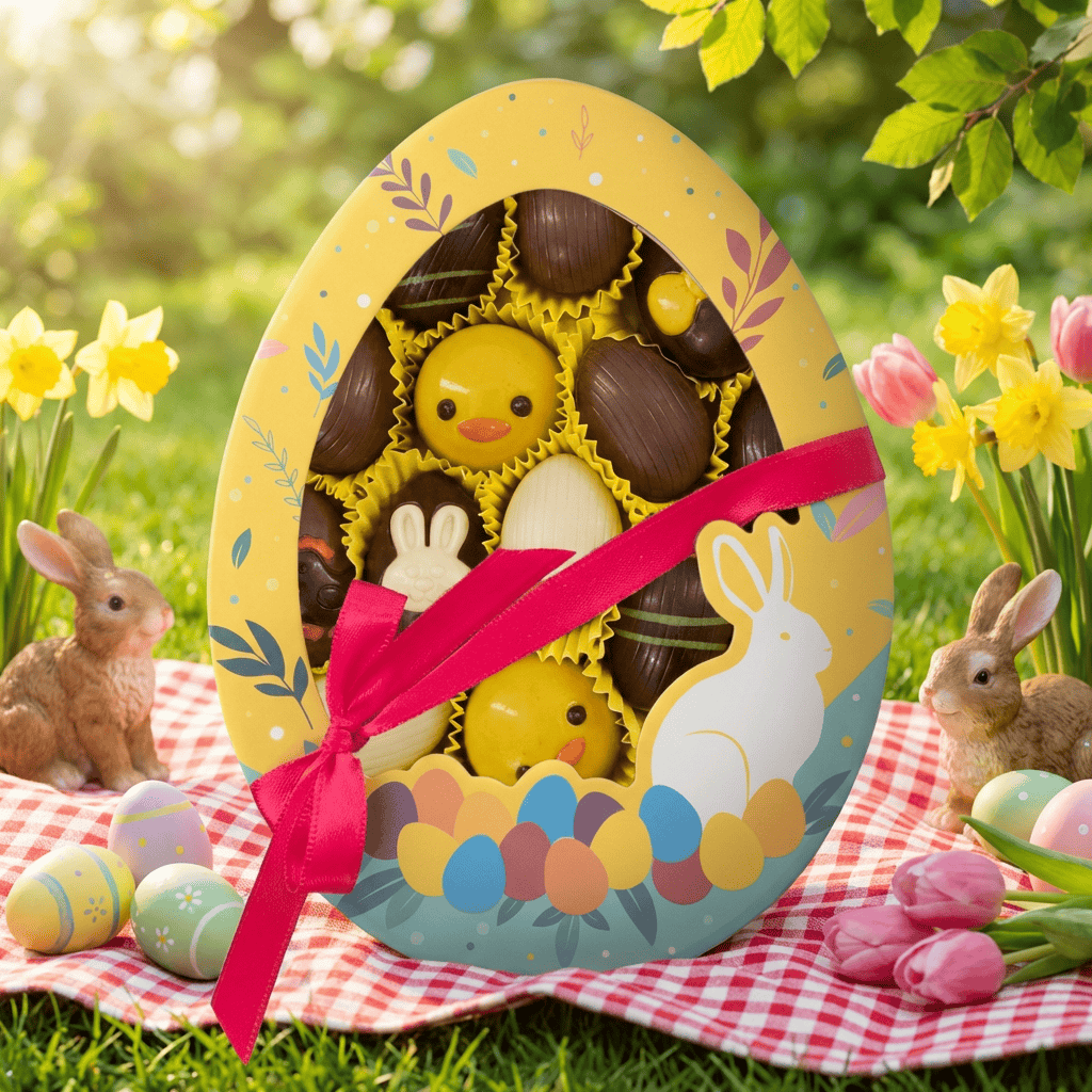 Box of 17 Easter chocolate eggs 145g 5407008470135 The Belgian Chocolate Makers