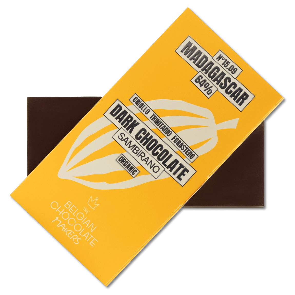 Chocolate bar origin Madagascar Sambirano 64% 5407008479527 The Belgian Chocolate Makers