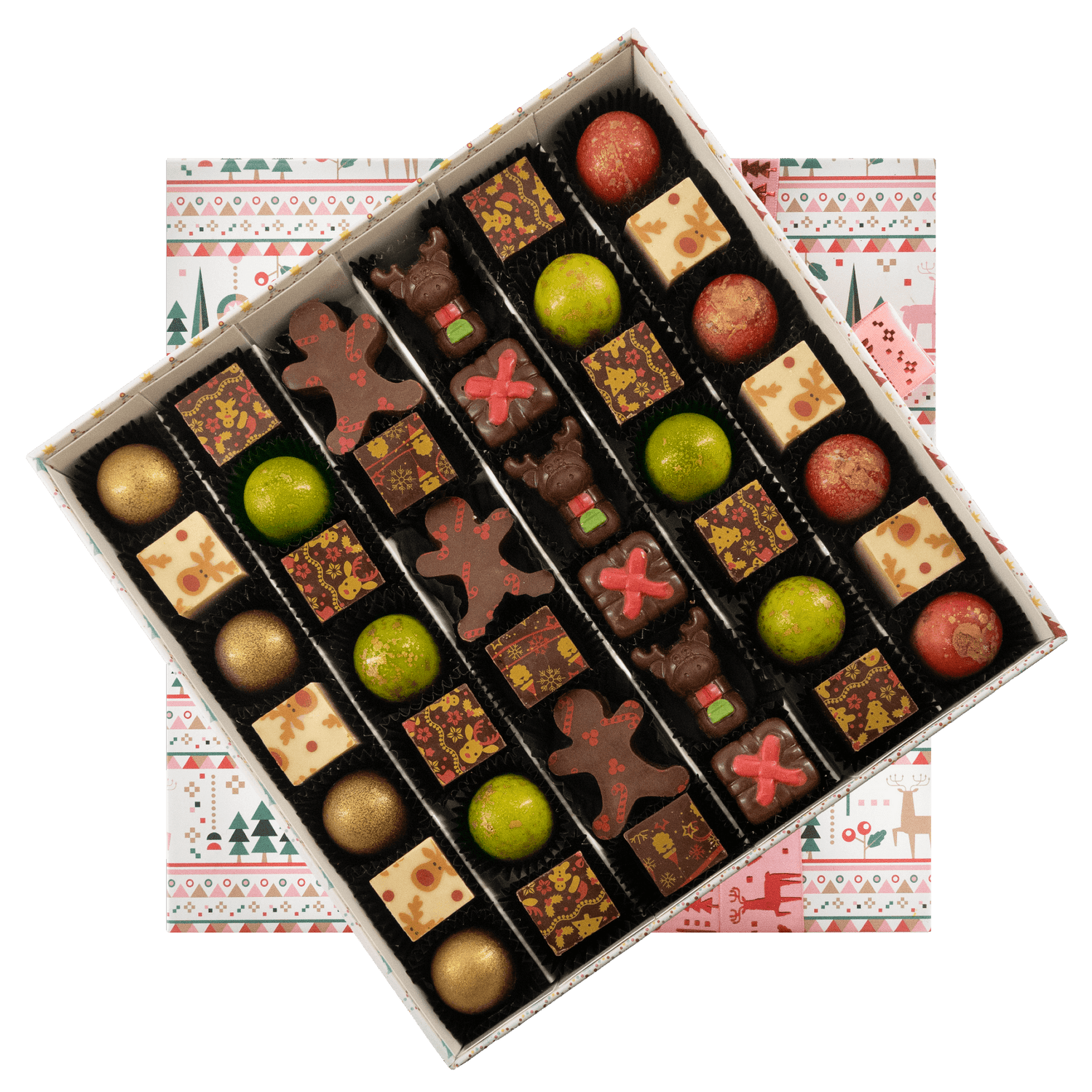 Christmas winter wonderland 40 pralines 590g 5407008478551 The Belgian Chocolate Makers