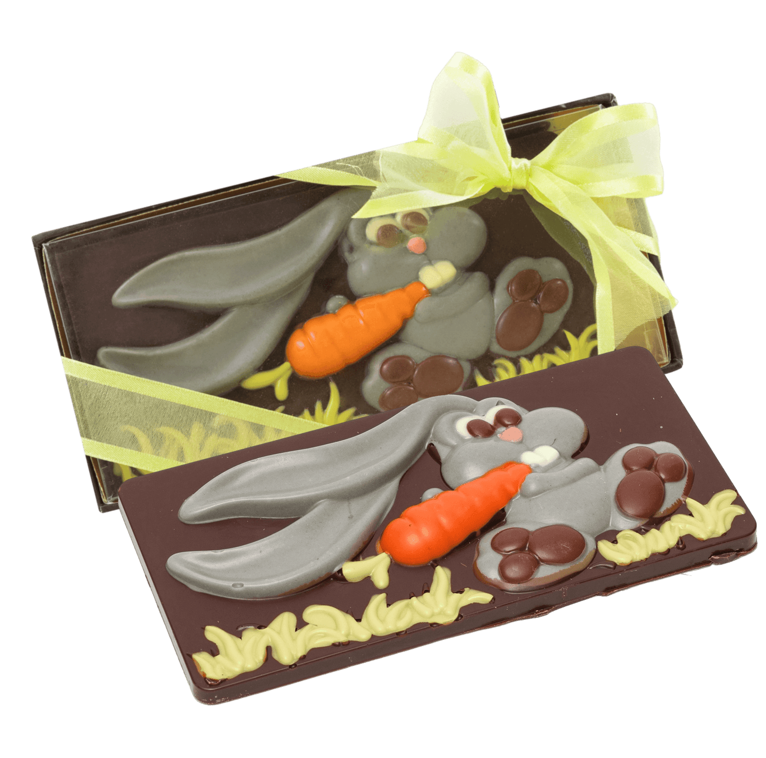 Dark chocolate Easter bunny bar 100g 5407008478056 The Belgian Chocolate Makers