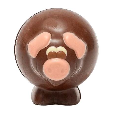Dark chocolate pig 130g - The Belgian Chocolate Makers