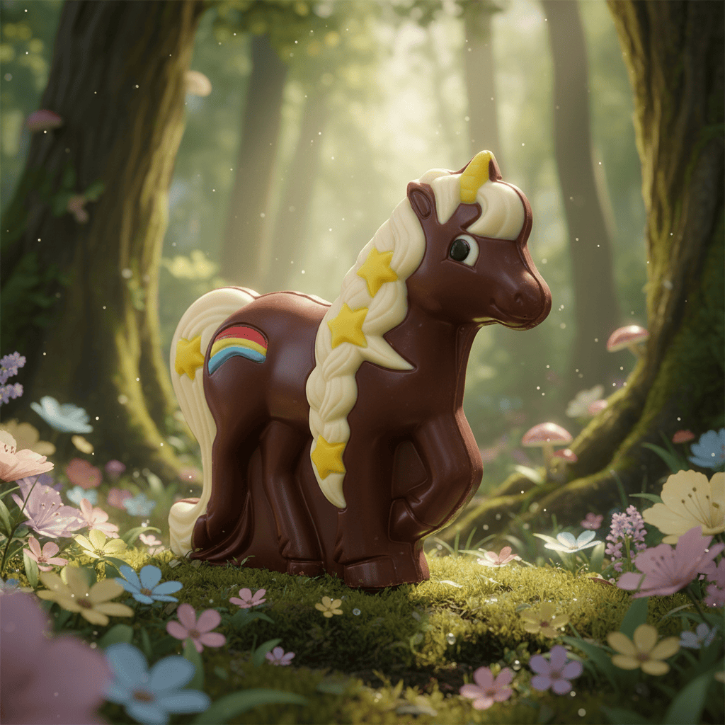 Dark chocolate unicorn 90g 5407008476076 The Belgian Chocolate Makers