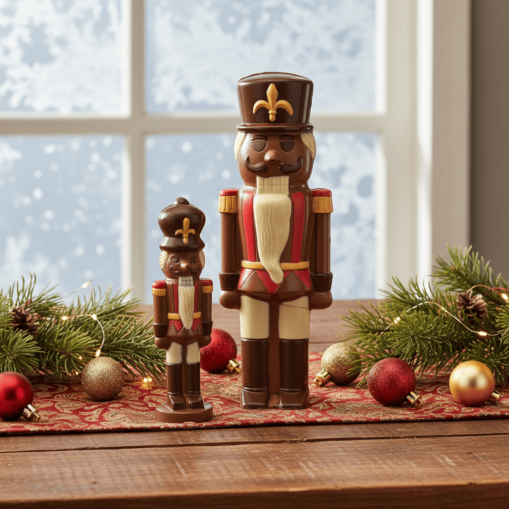 Milk chocolate Christmas nutcracker soldiers 1230g 5407008476939 The Belgian Chocolate Makers