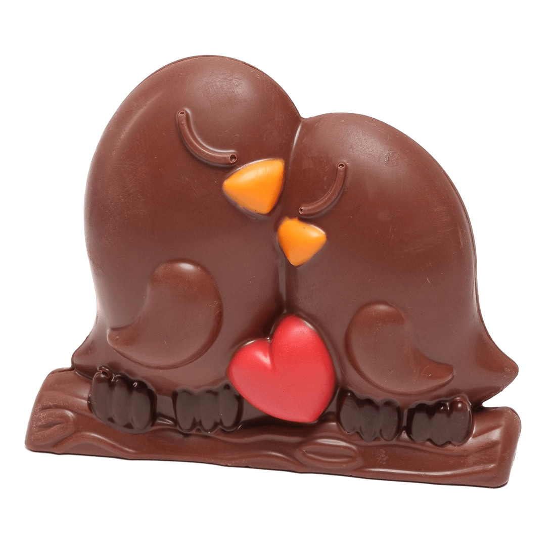 Milk chocolate love birds 150g 5407008477905 The Belgian Chocolate Makers