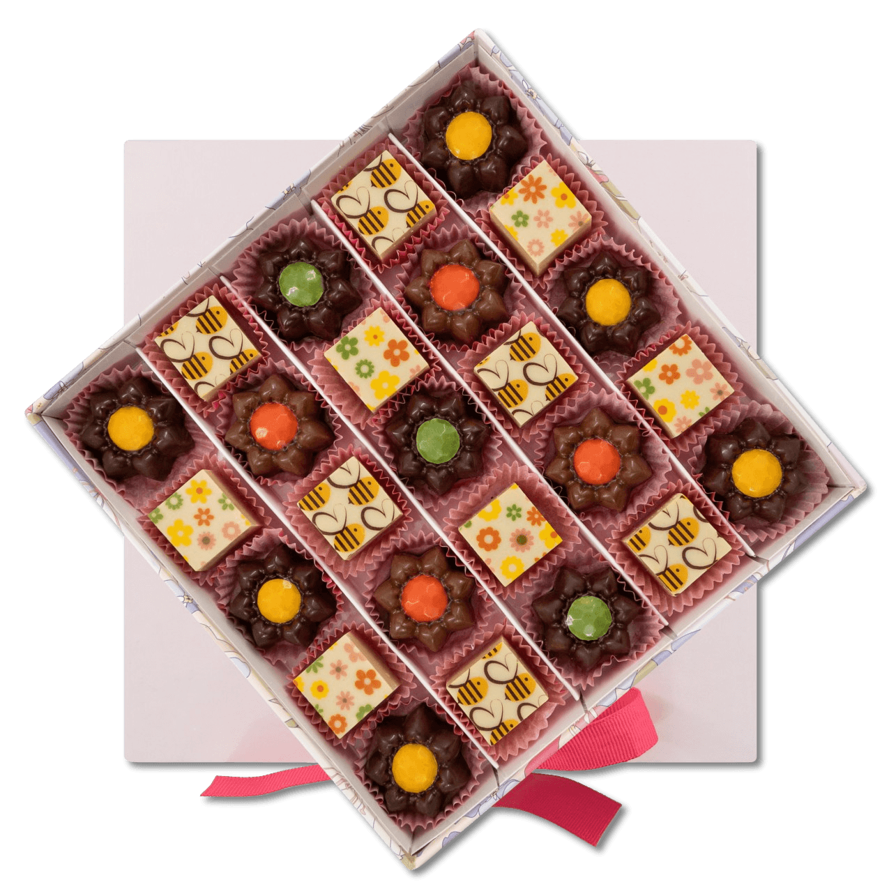 Spring pralines boxes 300g 5407008478346 The Belgian Chocolate Makers