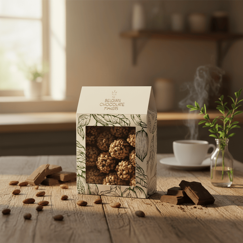 Belgian hazelnut chocolate clusters 160g