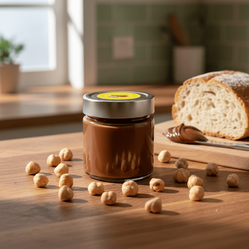 55% Italian Piedmont hazelnut chocolate spread 250g 5407008475093 The Belgian Chocolate Makers