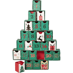 Advent Christmas tree calendar 5407008474799 The Belgian Chocolate Makers