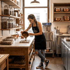 Black apron (adult size) 5407008473907 The Belgian Chocolate Makers