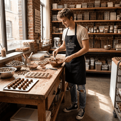 Black apron (adult size) 5407008473907 The Belgian Chocolate Makers