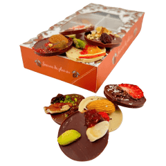 Box of chocolate mendiants 24 pieces 5407008478766 The Belgian Chocolate Makers