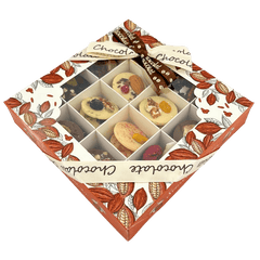 Box of chocolate mendiants 48 pieces 5407008470364 The Belgian Chocolate Makers