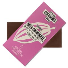 Chocolate bar origin Colombia Chigorodo Antiquia Acefuver 44% 5407008479343 The Belgian Chocolate Makers