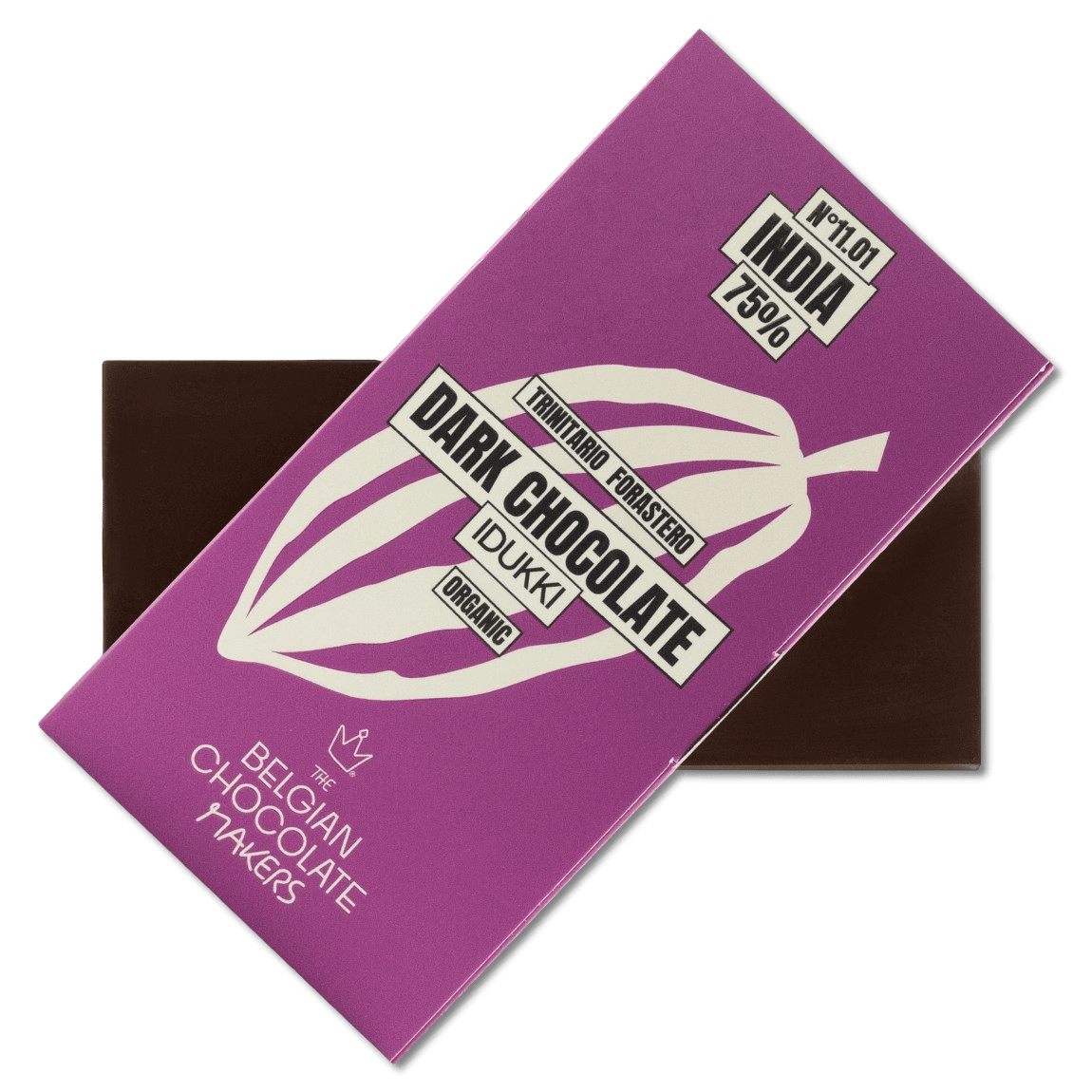 Chocolate bar origin India Idukki Kerala 75% 5407008476342 The Belgian Chocolate Makers