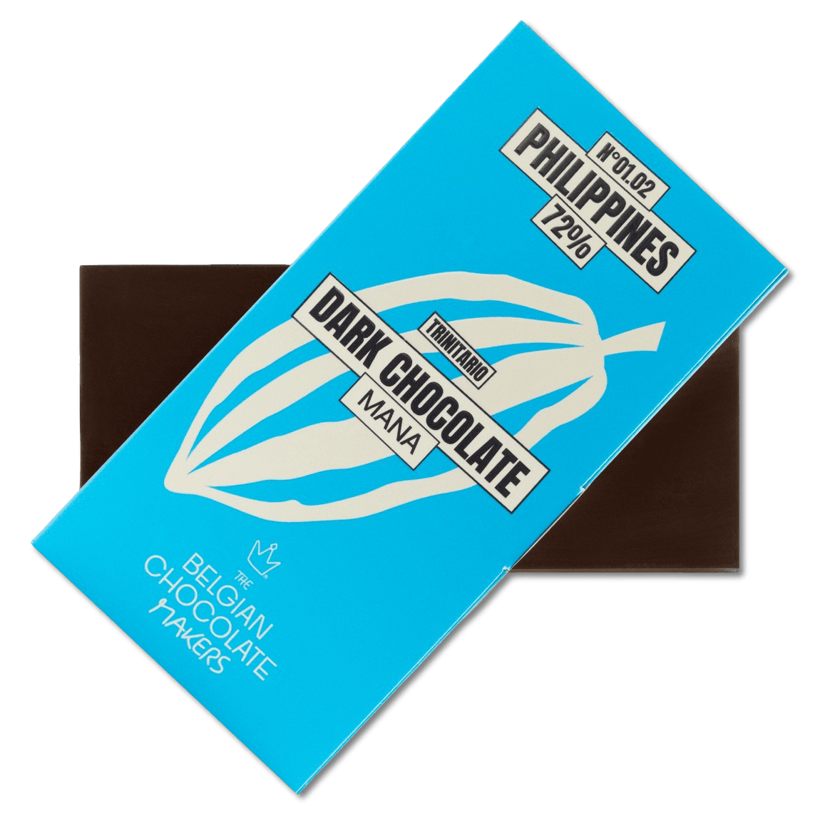 Chocolate bar origin Philippines Mana 72% 5407008477790 The Belgian Chocolate Makers