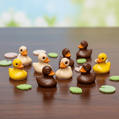 Chocolate ducks (praliné) 130g 5407008478353 The Belgian Chocolate Makers