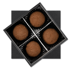 Chocolate truffles cacao 4 pieces 50g 5407008470968 The Belgian Chocolate Makers