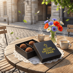 Chocolate truffles cacao 4 pieces 50g 5407008470968 The Belgian Chocolate Makers