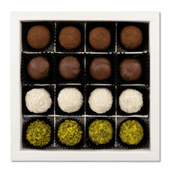 Chocolate truffles mix flavours 16 pieces 240g 5407008470982 The Belgian Chocolate Makers