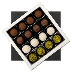 Chocolate truffles mix flavours 16 pieces 240g 5407008470982 The Belgian Chocolate Makers