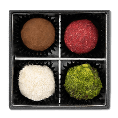 Chocolate truffles mix flavours 4 pieces 50g 5407008477998 The Belgian Chocolate Makers