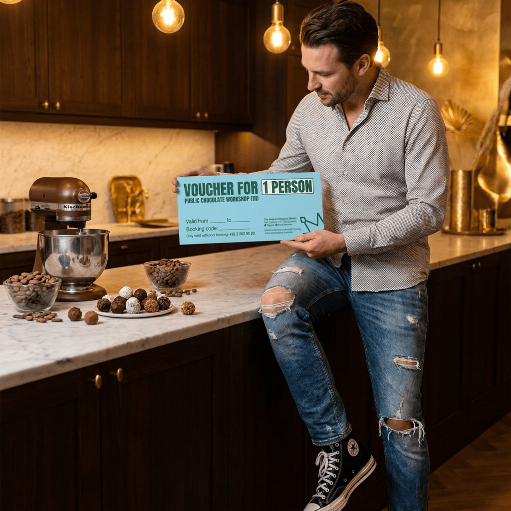 Chocolate workshop gift voucher The Belgian Chocolate Makers