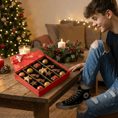 Christmas 16 pralines box ho-ho-ho 240g 5407008479435 The Belgian Chocolate Makers