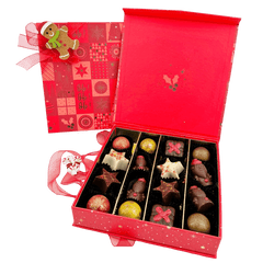 Christmas 16 pralines box ho-ho-ho 240g 5407008479435 The Belgian Chocolate Makers