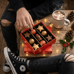 Christmas 9 pralines box ho-ho-ho 135g 5407008479411 The Belgian Chocolate Makers