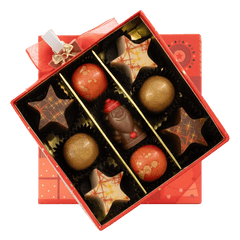 Christmas 9 pralines box ho-ho-ho 135g 5407008479411 The Belgian Chocolate Makers