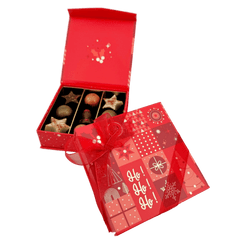 Christmas 9 pralines box ho-ho-ho 135g 5407008479411 The Belgian Chocolate Makers