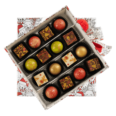 Christmas box 16 pralines 240g 5407008477936 The Belgian Chocolate Makers