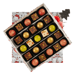 Christmas box 25 pralines 375g 5407008477943 The Belgian Chocolate Makers