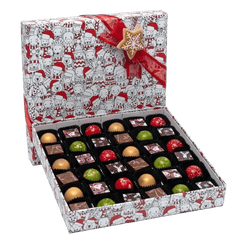 Christmas box 36 pralines 540g 5407008477950 The Belgian Chocolate Makers