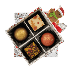 Christmas box 4 pralines 50g 5407008479497 The Belgian Chocolate Makers