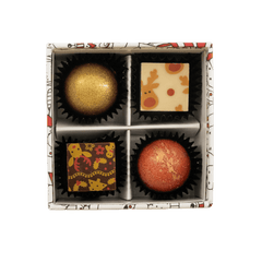 Christmas box 4 pralines 50g 5407008479497 The Belgian Chocolate Makers