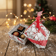 Christmas box 4 pralines 50g 5407008479497 The Belgian Chocolate Makers