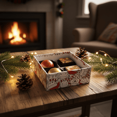 Christmas box 4 pralines 50g 5407008479497 The Belgian Chocolate Makers