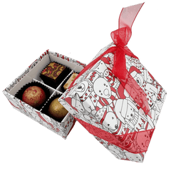 Christmas box 4 pralines 50g 5407008479497 The Belgian Chocolate Makers