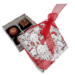 Christmas box 4 pralines 50g 5407008479497 The Belgian Chocolate Makers