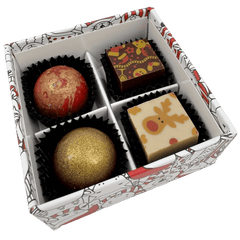 Christmas box 4 pralines 50g 5407008479497 The Belgian Chocolate Makers