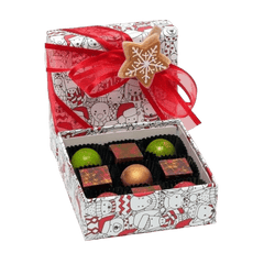 Christmas box 9 pralines 135g 5407008477929 The Belgian Chocolate Makers