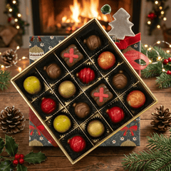 Christmas box "all under the tree" 16 pralines 240g 5407008470197 The Belgian Chocolate Makers