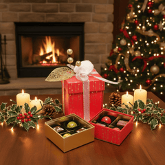 Christmas drawer box 12 pralines 180g 5407008470609 The Belgian Chocolate Makers