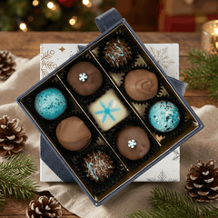 Christmas "star night" box 9 pralines and truffles 135g 5407008470036 The Belgian Chocolate Makers