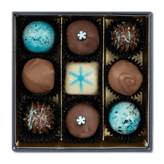 Christmas "star night" box 9 pralines and truffles 135g 5407008470036 The Belgian Chocolate Makers